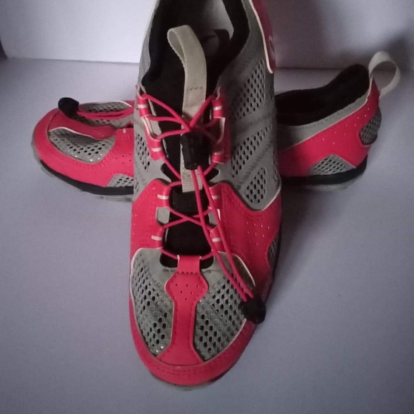 bicycle shoes brand pearl izumi size 9 pink with gray - Picture 4 of 6
